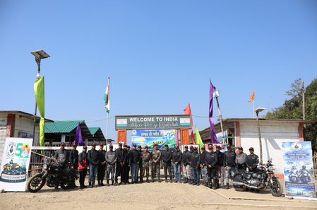 অসম রাইফেলস ও ভারতীয় কোস্ট গার্ডের যৌথ বাইক র্যালি পাংসাউতে সমাপ্ত