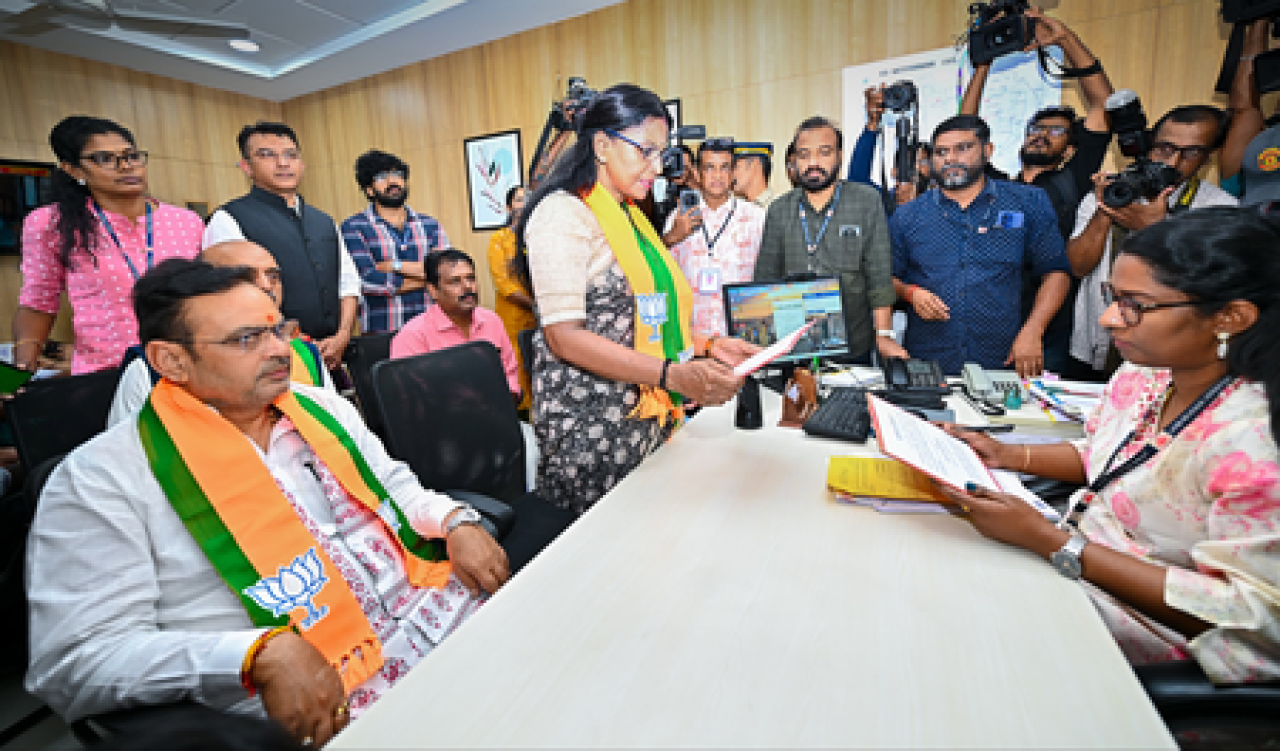 বিজেপি প্রার্থীদের নামাঙ্কনের জন্য তিরুবনন্তপুরমে সিএম ভজনলাল শর্মা