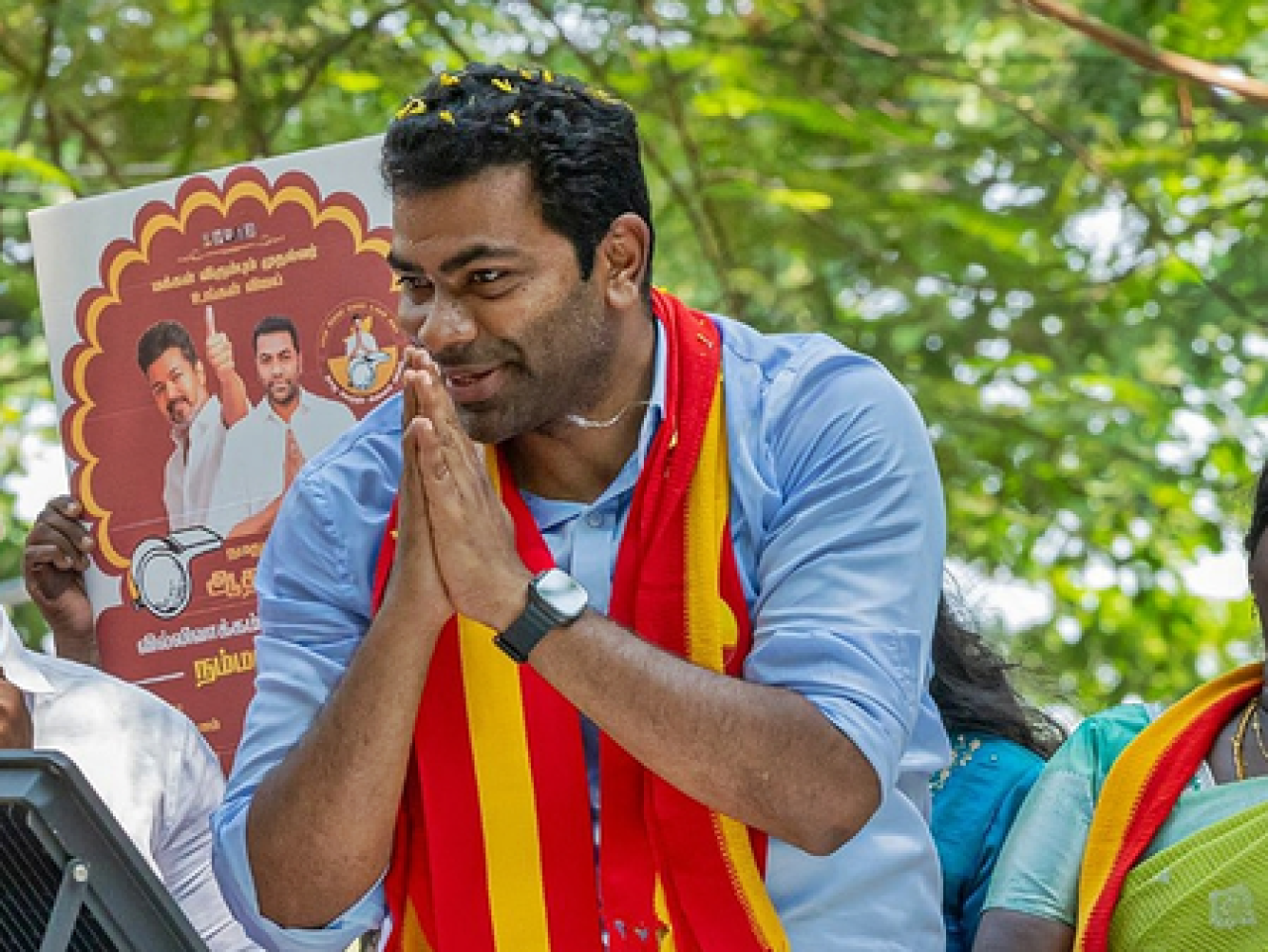 টিভিকে নেতা আধব অর্জুনের ডিএমকে বিরুদ্ধে অভিযোগ