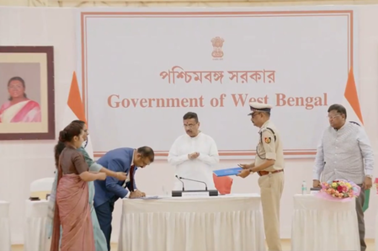 পশ্চিমবঙ্গ পুলিশের আধুনিকীকরণের জন্য জাতীয় প্রতিরক্ষা বিশ্ববিদ্যালয়ের সঙ্গে চুক্তি