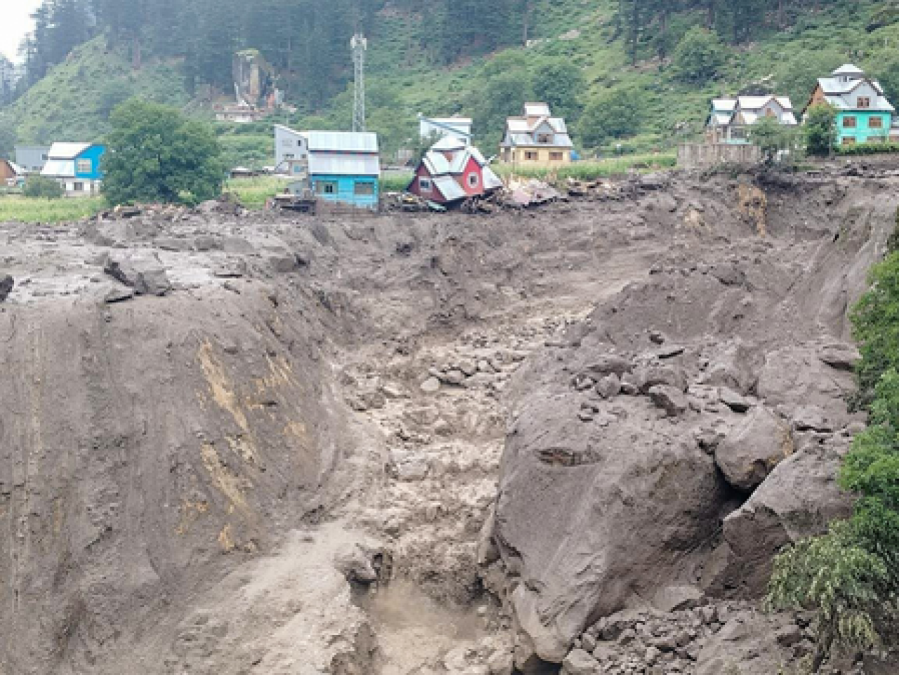 ডোডায় বৃষ্টির কারণে সড়ক ক্ষতিগ্রস্ত, কয়েকটি গ্রাম বিচ্ছিন্ন
